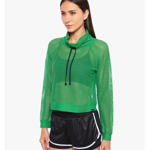 Koral Green Mesh Pullover Top